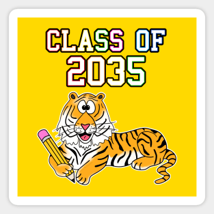 Class Of 2035 Tiger First Day Of School Magnet